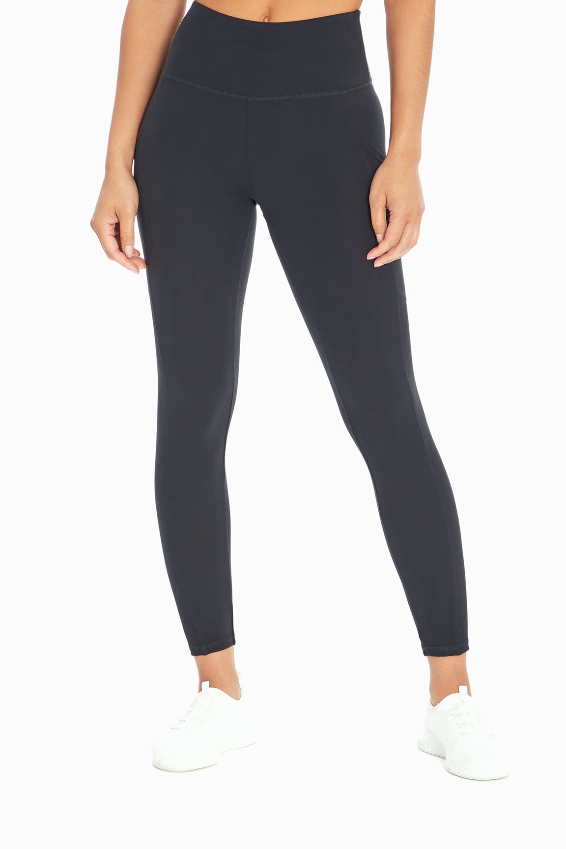 Balance Collection Womens Standard Eclipse High Rise Pocket Legging, Black, Medium
