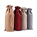 Vino Sacchetti Regalo, Sacchetti di iuta, Riutilizzabili, con Coulisse, Sacchetti Regalo di vino, 8 Pezzi Sacchetti Regalo per Bottiglie Borse Portabottiglia per Spumante o Champagne (4 colori)