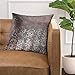 Emvency Throw Pillow Cover Elegant Faux Rose Gold and Grey Brushstrokes Decorative Pillow Case Girly Home Decor Square 18 x 18 Inch Cushion Pillowcase