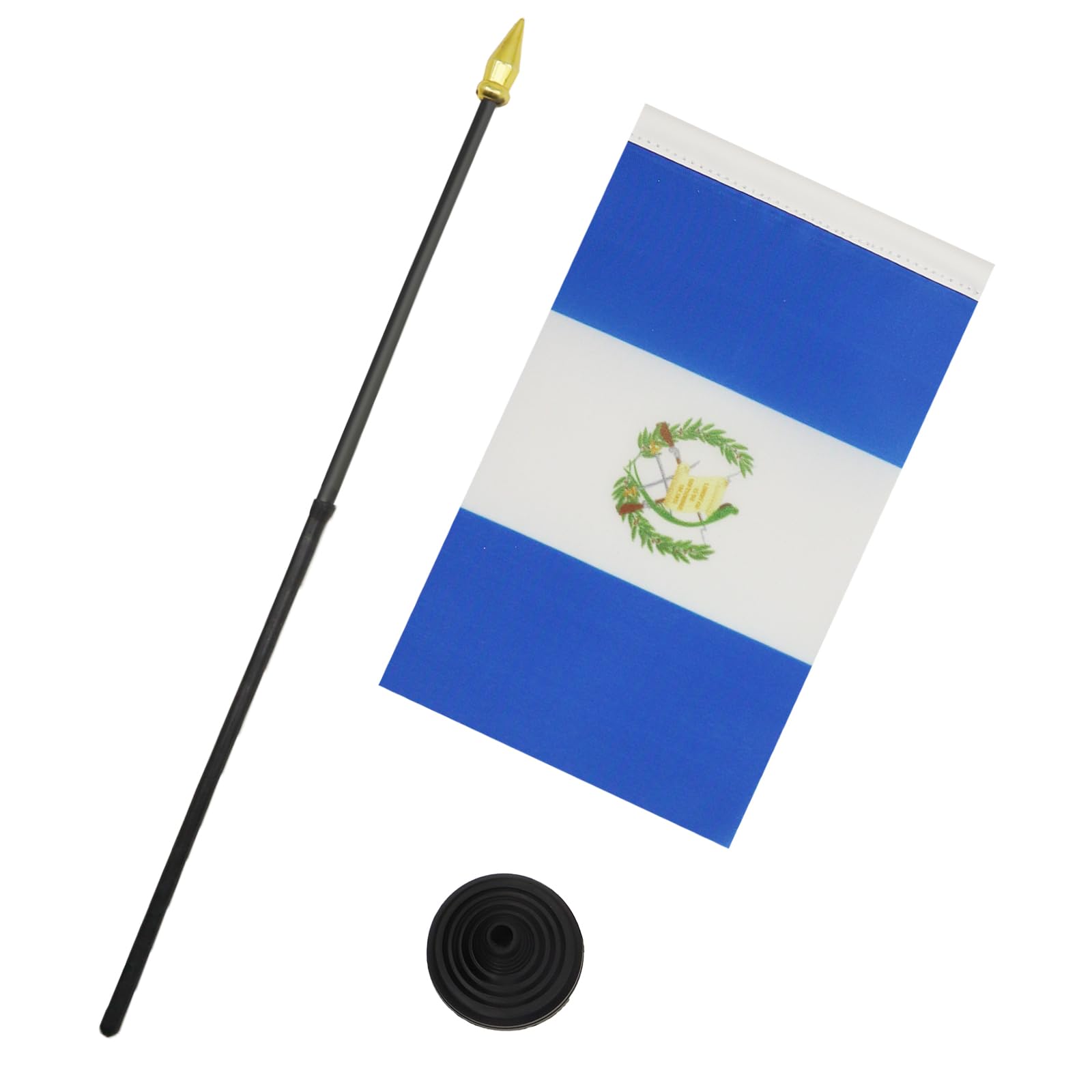 AZ FLAG, Guatemala Table Flag 4'' x 6'', Guatemalan Mini Desk Flag 100% Polyester 15 x 10 cm - Image 3