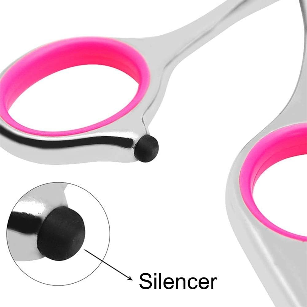 Pet Scissors,Pet Dog Gromming Scissors Curved 6" Stainless Steel Pet Dog Cat Cutting Hair Scissors for Dog Cat Face Paws Limbs - Image 4