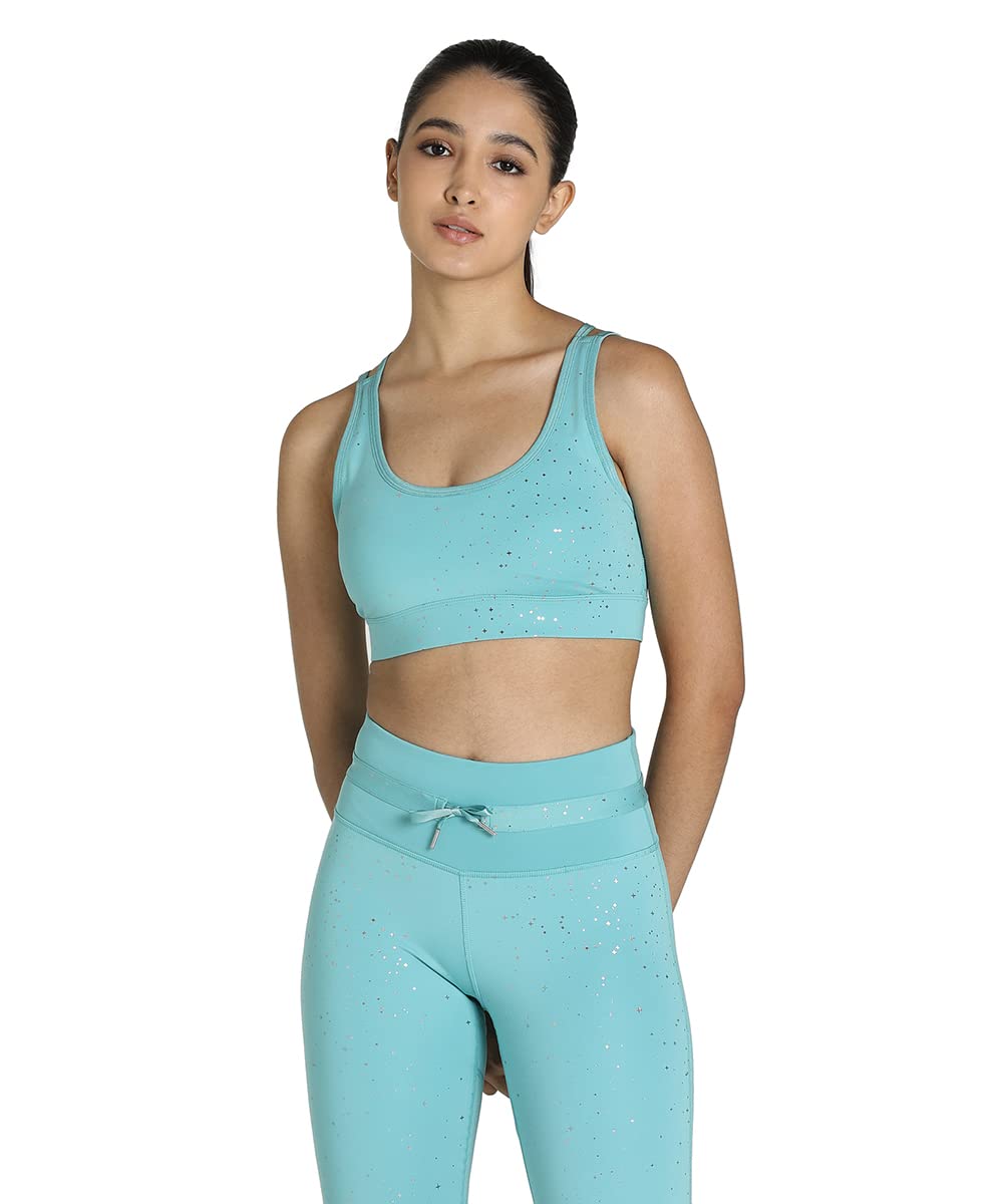 Women Polyester Sports Padded Bra-image-31