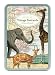 Cavallini Animals Carte Postale, 18 Postcards per Tin