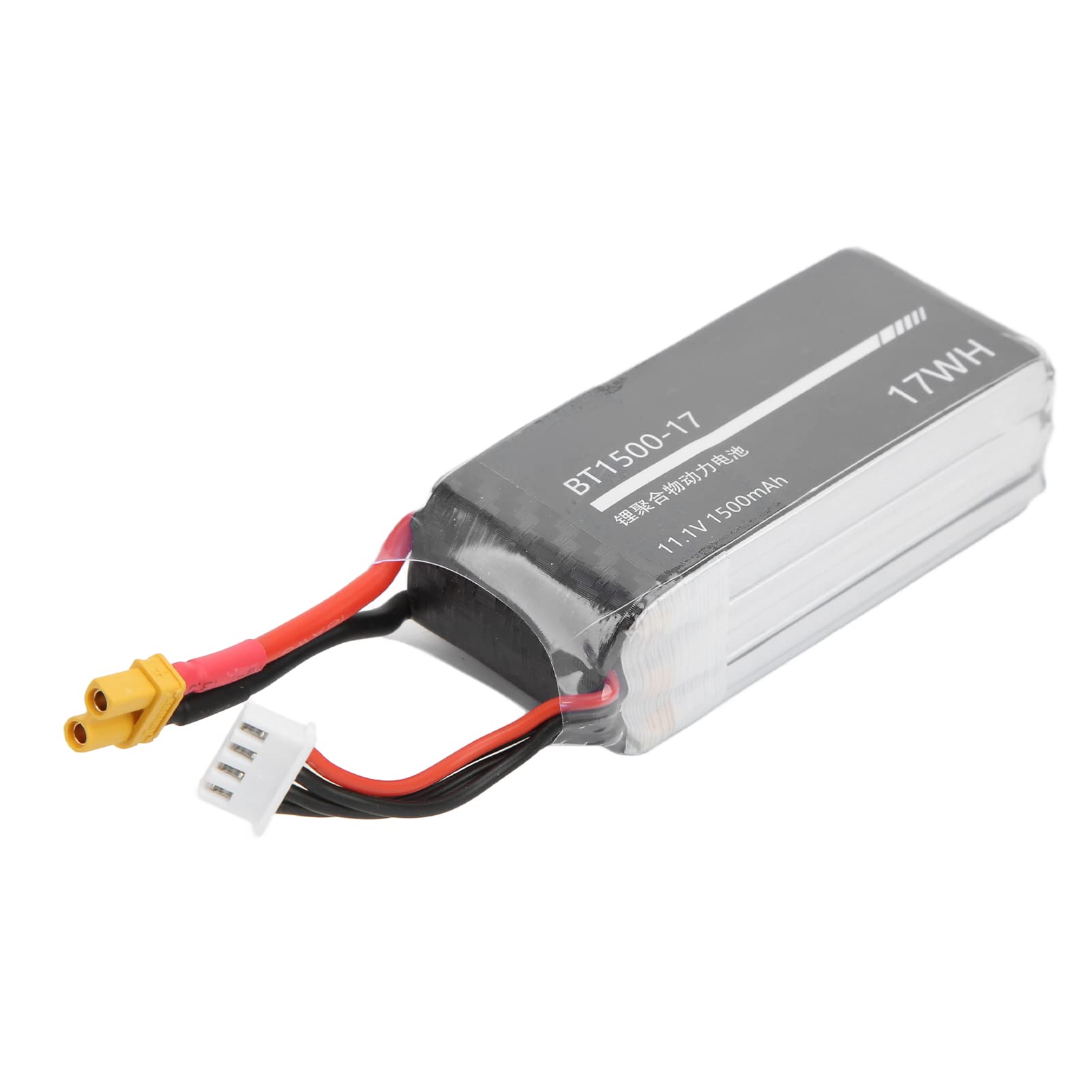 per batteria rc lipo, 11.1v 1500 mAh 3s ad alta capacità, connettore XT30, durevole per auto RC, per barca RC, per aereo RC, potenza forte, prestazioni di lunga durata