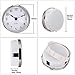 3-1/8 Inch (80 mm) Quartz Clock Fit-up/Insert with Arabic Numeral, Quartz Movement (Silver Trim)