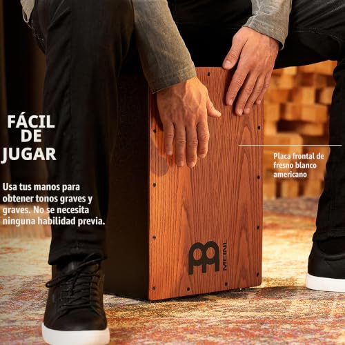 Miniatura 2 de Meinl Percussion Hcaj1awa - Cajón Con Parche Natural De Fresno, Color Negro