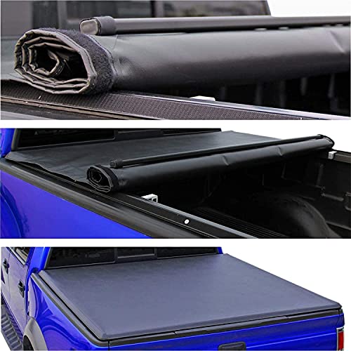 Autocity For 2017-2022 Honda Ridgeline Lock & Roll Up Soft Tonneau Cover #TOP2