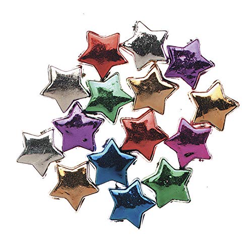 Jewelry Designer 1963-33 Metallic Stars Assorted 12Mm 100 Oc
