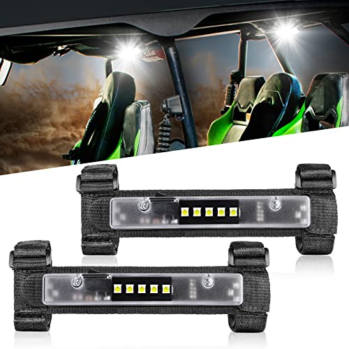 Nirider Utv Interior Light Universal Roll Bar Mount Led Light Utility Roll Cage Light Courtesy Light Interior Dome Light For Utv Accessories Atv Polaris Rzr Can Am Truck Car Off Road Vehicle 2Pcs #TOP7