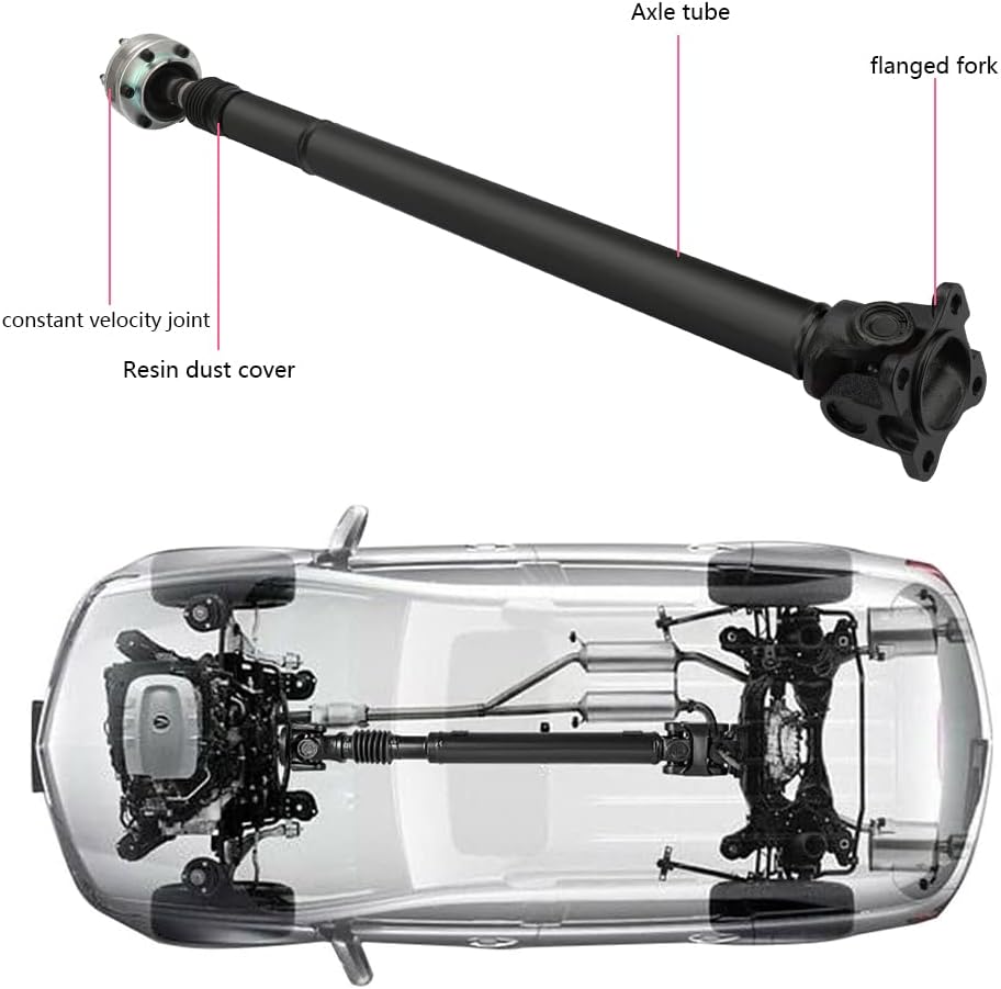 HARUMA 938-127 Steel Front Driveshaft Assembly Drive Shaft Prop Shaft For Jeep Commander 2006,For Jeep Grand Cherokee 2005-2006, 65-3004 938-127 653004 938127 52105728AC 52105728AD 52105728AE