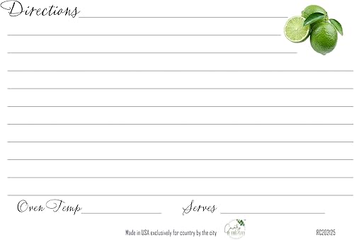 Miniatura 3 de Mason Lime Recipe Card 4x6 Cute Recipe Card Canning Jars Kitchen Gifts Fun Baking (Pack of 10)
