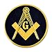 Masonic Black 3" Auto Car Emblem - The Masonic Exchange