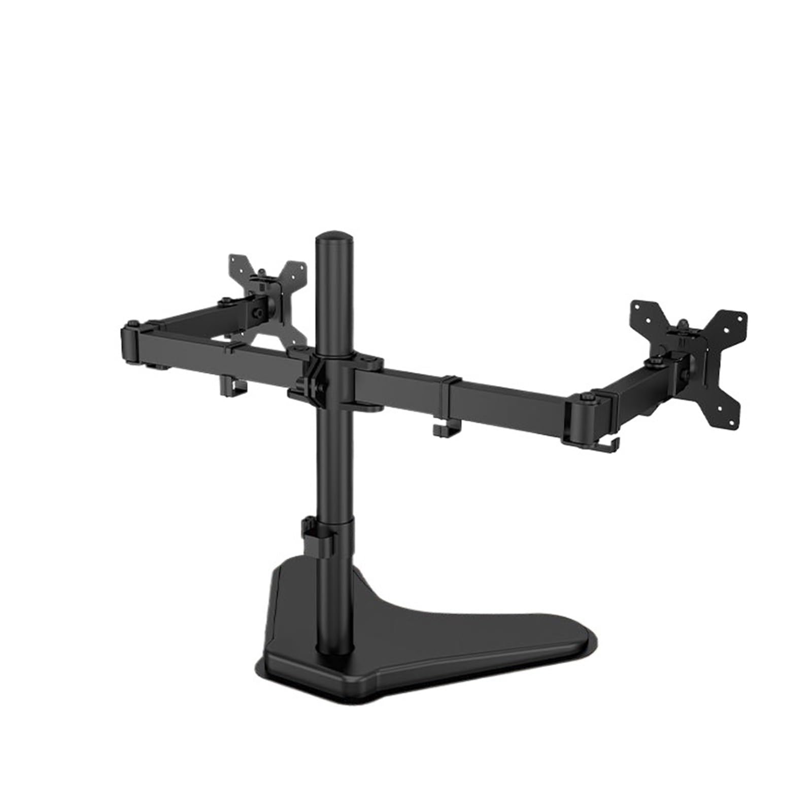 Dual-Screen Computer Monitors With Retractable And Rotatable Desktops