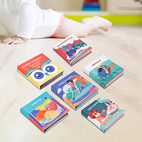 NC Zachte babyboeken Doek boekenset, baby's eerste zachte gekreukte boeken Vroeg leren Educatief speelgoed voor baby's… - Image 6