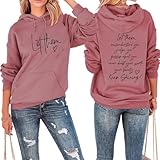 BOYRMSLGY Women Hoodie Let Them Misunderstand You Sweatshirt Lightweight Loose Casual Funny Inspiring Pullover with Pocket Rose Gold
