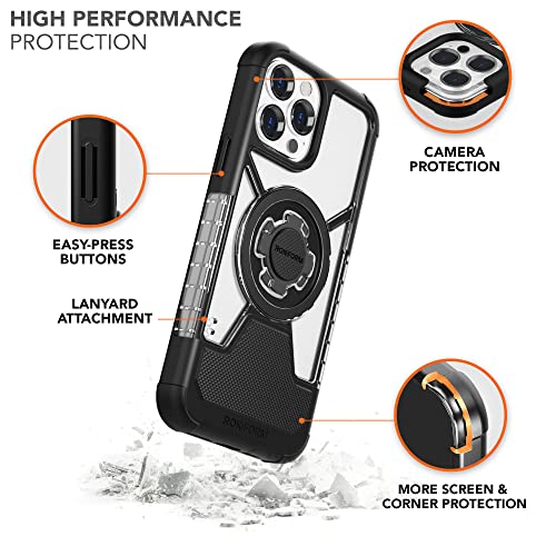 Rokform - iPhone 13 Pro Max Case, Crystal Series, Dual Magnet Plus MagSafe Compatible, Slim Magnetic Clear Apple Case, iPhone Cover with RokLock Twist Lock, Drop Tested Armor (Clear) - Image 6