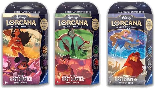 Starter Decks: Amber & Amethyst (Moana & Sorcerer Mickey), Emerald & Ruby (101 Dalmations & Repunzel) and Sapphire & Steel (Cinderella & Mufasa) (3 Decks) for Lorcana TCG: The First Chapter