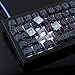 Tsungup Custom Keycaps,PBT Side Printed Keycap Set - Shine Through 135 Keys Contour Line Cool Key caps,Cherry Profile Keyboard Keycaps for Cherry MX Switches Mechanical Keyboards(Black)