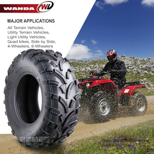 Image of WANDA UTV ATV Tires 23x8-11 Front & 25x12-9 Rear /6PR P373 Lit Mud