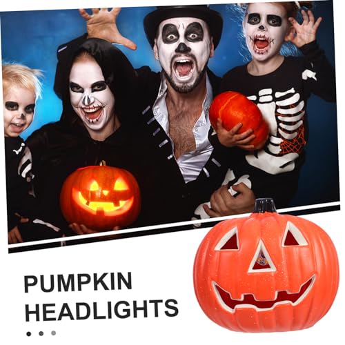 Linterna calabaza LED sin baterías iluminación autónoma y ecológica para Halloween 5