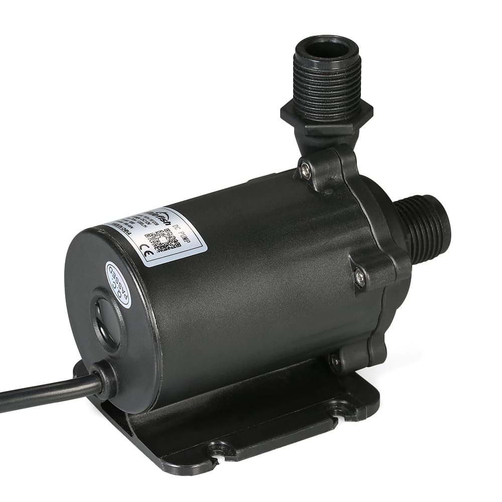 Bomba de agua sin escobillas DC12V 1200L/H para sistemas hidropónicos de peceras de acuario