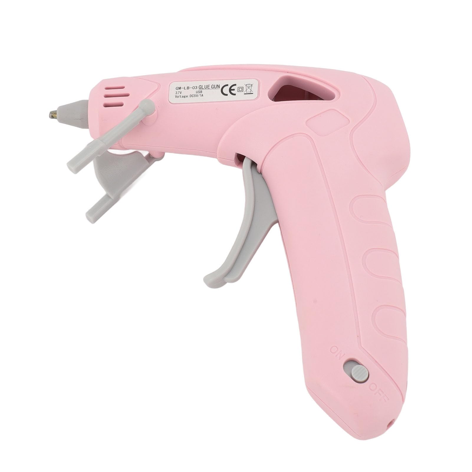 Cordless Hot Glue Gun, Cordless Hot Glue Device Handheld Electric USB Rechargeable Anti Drip Glue Device DIY Tool Hot Glue Gun for Art Craft Pink