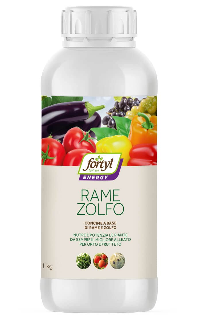 Copyr | Fortyl rame e zolfo flacone 1 kg. Concime a base di rame e zolfo.