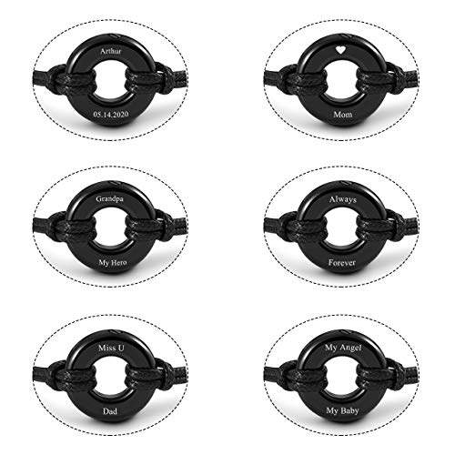 AllerPierce Cremation Urns Bracelet for Ashes Memorial Bracelets Circle of Life Eternity Jewelry for Men Women2