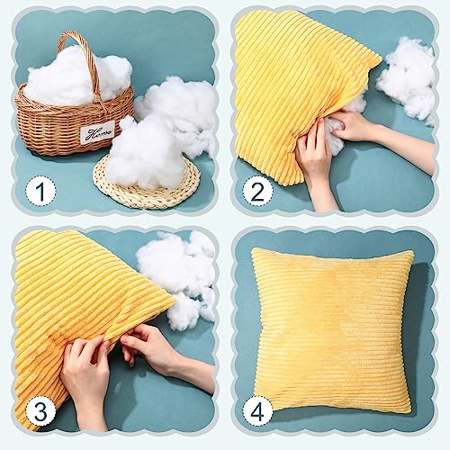 Windyun 1500 g/ 53 oz Polyester Fiber Fill 16 x 12 x 4\'\' Pillow Filling Stuffing Recycled Stuffing Polyester Fiberfill High Resilience Fill Fiber for Stuffed DIY Cushion Crafts Christmas Dolls Animal