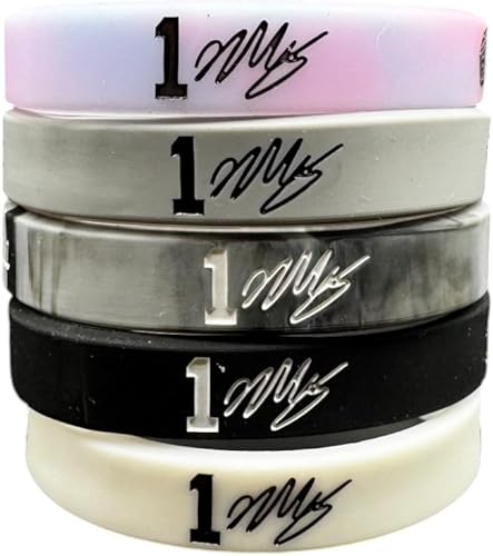 Miniatura 4 de Victor Wembanyama - Juego de 5 pulseras de baloncesto de silicona - Equipo de fanáticos de Wemby #1 - Longitud defensiva y accesorio deportivo de