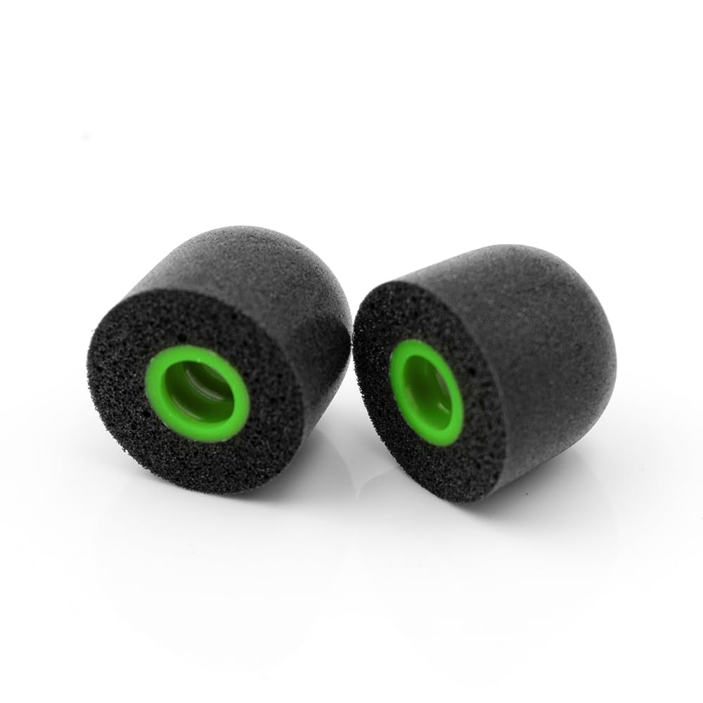 Linsoul Tripowin TP45 spiralny rowek z pianki pamięciowej, 2 pary zatyczek do uszu do monitora do uszu, odpowiednie do dyszy słuchawek 4,5 mm - 6,5 mm (L)