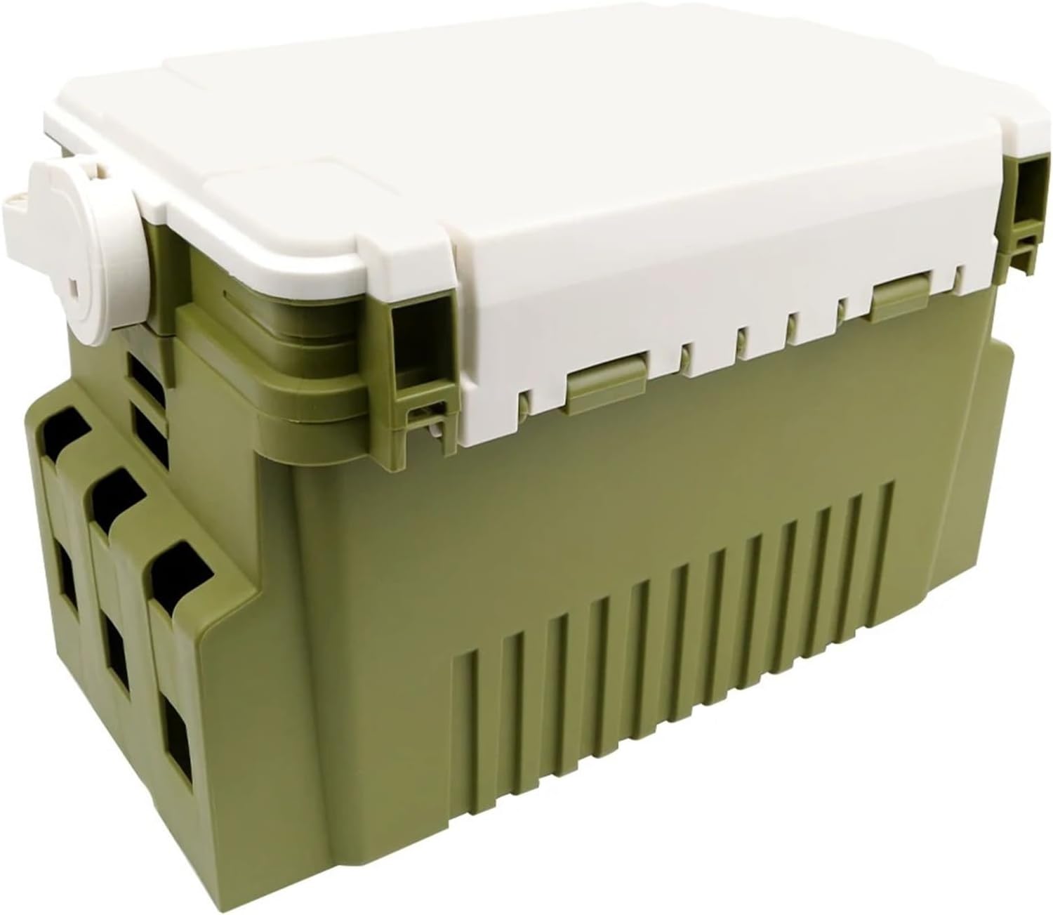 Compatible for Multi-Function Waterproof Double Sided Plastic Carp Fishing Tackle Box for Lures & Bait Storage