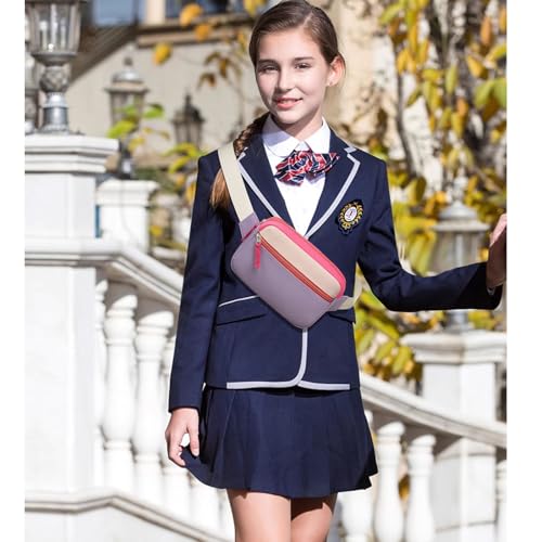 Image of Fanny Pack Birthday Gifts for Teen Girls 7-13, Kids Crossbody Belt Bag | Back to School Gifts, Cute Preppy Girl Fashion Accessories with Adjustable Strap, Trendy Stuff for Travel & Dorm Essentials