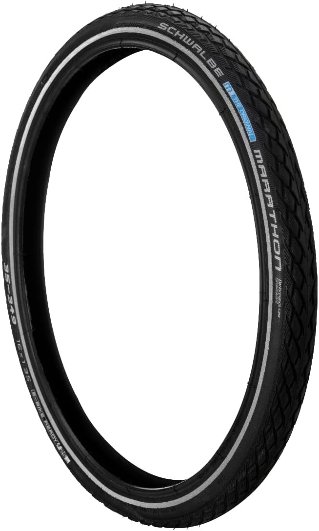Tyre 35-349 Schwalbe Marathon - reflective strip,Black,16 inch