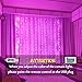 LED Window Curtain Lights Color Changing, 16 Colors 9.8 x 9.8ft Backdrop Hanging String Lights Curtain with Remote USB for Bedroom Wedding Wall Christmas Halloween Decoration, Multicolor&Purple&Blue