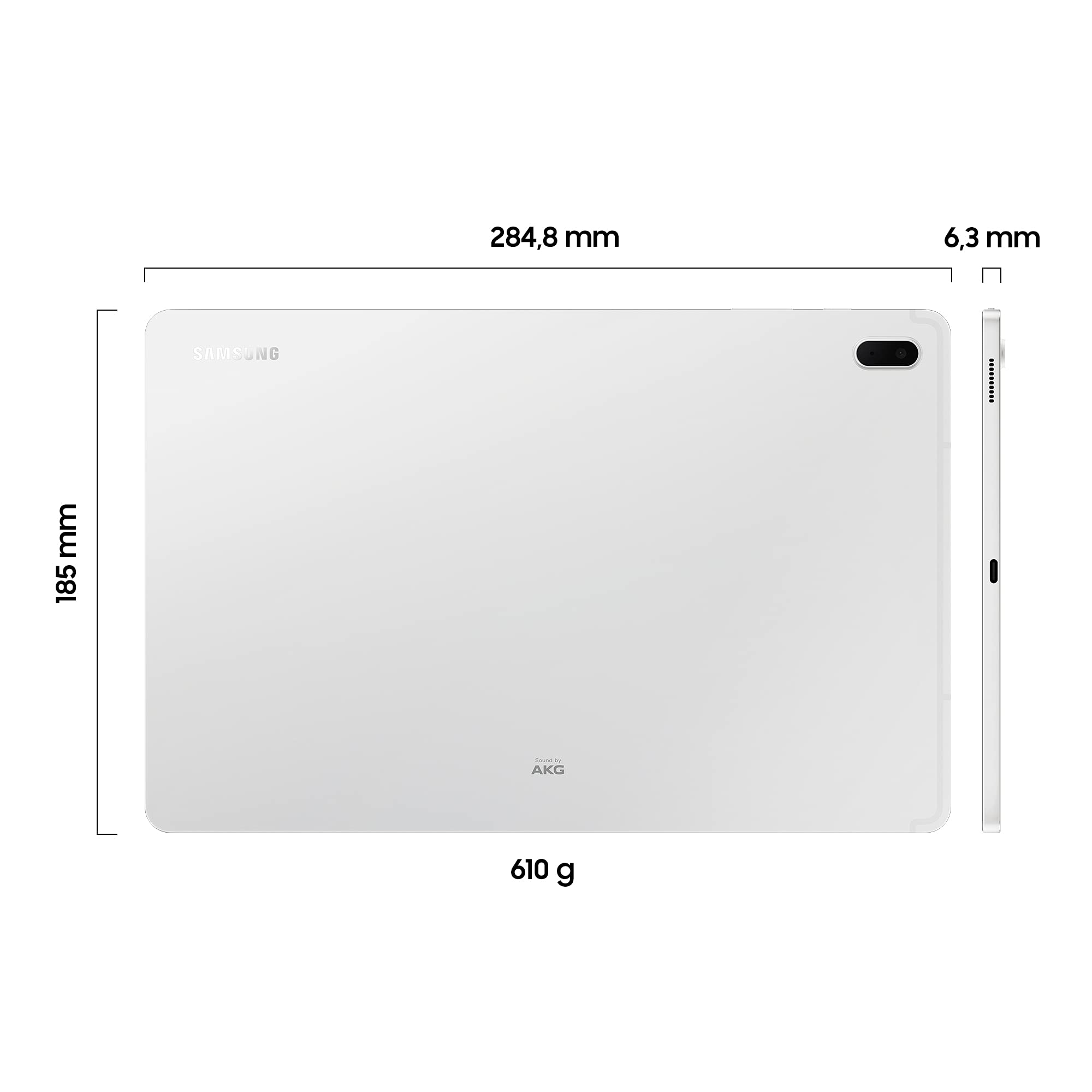 Tablet Samsung Tab S7 Fe Sm T733 12.4" 64 Gb Octa Core 8 Mp Wifi Bluetooth Android Mystic Silver (Reconditionné)