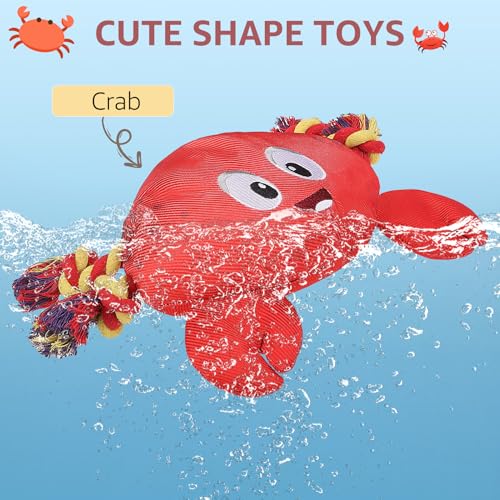 Jouet d'eau pour chiens interactif crabe flottant résistant piscine