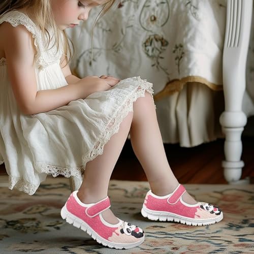 Little Girl Mary Jane Shoes Mesh Sneaker Princess Dress Shoes Slip on Casual Walking Shoes Kids Sport Shoes Wedding Party Flats4