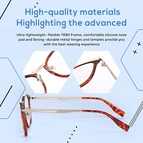 Image of DUCO Blue Light Blocking Glasses For Men Blue Ray Glasses Oversized Computer Glasses Retro Square Fashion Eyeglasses 5223