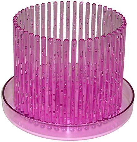 5.25" Rose Quartz Orchitop Carousel Orchid Pot with Matching Detachable Saucer