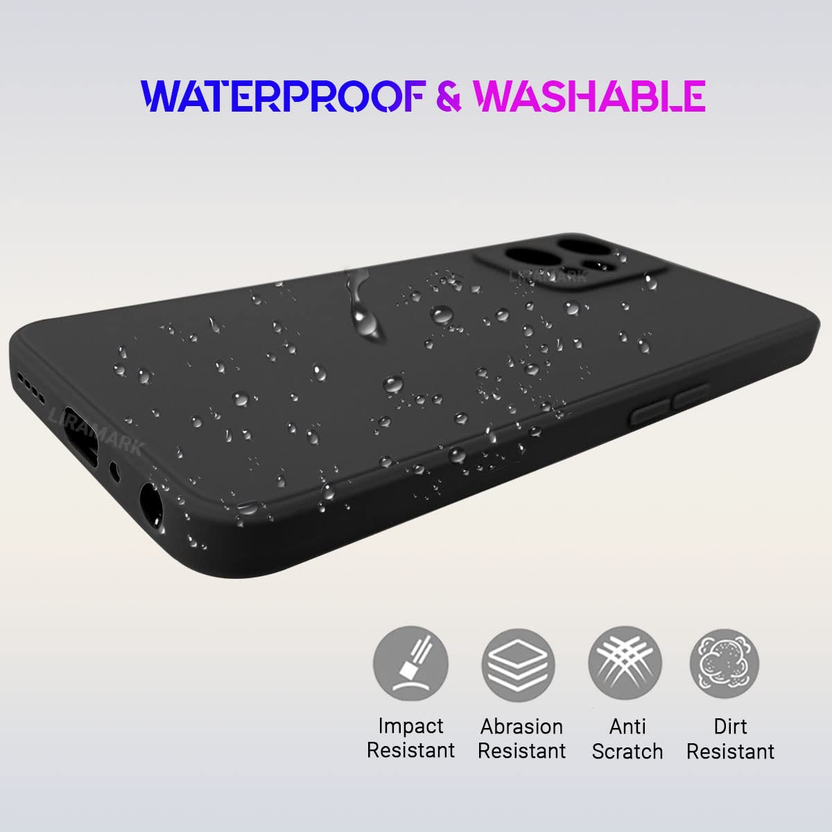 LIRAMARK Silicone Soft Back Cover Case for OnePlus Nord CE 2 Lite 5G / 1+Nord CE 2 Lite 5G (Silicone Black) 25 5159lBpsofL. SL1200