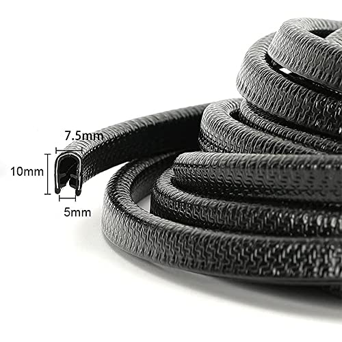 Winunite 32.8ft (10m) Car Door Edge Guards Black – Rubber, No Glue, U-Shaped, Built-in Metal Clips, Fits Most Vehicles, Fade-Resistant, Scratch- and Chip-Resistant – Reduces Dings in Parking Lots - Image 5