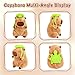 Loskv Capybara Plush 11.8 inch with Turtle Backpack Soft Capybara Stuffed Animals Capybara Hugging Gifts Capybara Doll Pillow for Kids Girls Toys (Turtle Capybara Brown 11.8 inch)