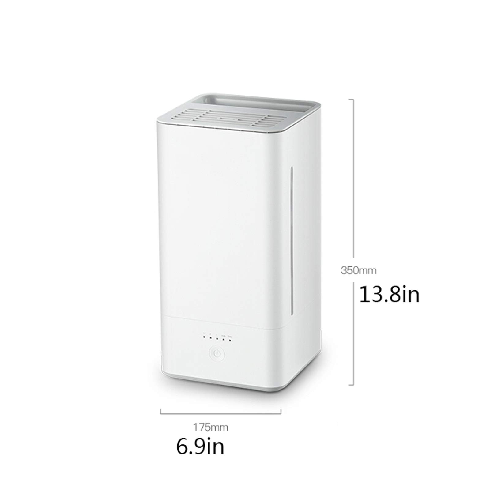 Humidificadores para dormitorio Humidificadores de llenado superior, humidificador de aire silencioso de 36 dB, humedad constante inteligente y apagado automático sin agua, humidificador con niebla fr