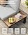 Oasbira Aluminum Modular Outdoor Patio Furniture Set, 6 Seats Patio Sectional Sofa Set with Adjustable Backrest & Thick Cushions, All-Weather Conversation Sets with Table for Garden & Yard, Gray