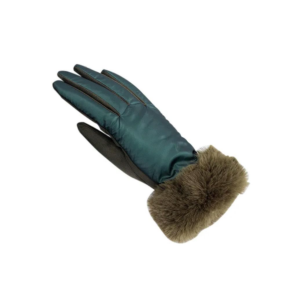 Lot De 2 Gants Écran Tactile Femme Hiver – Daim, Polaire Et Fourrure