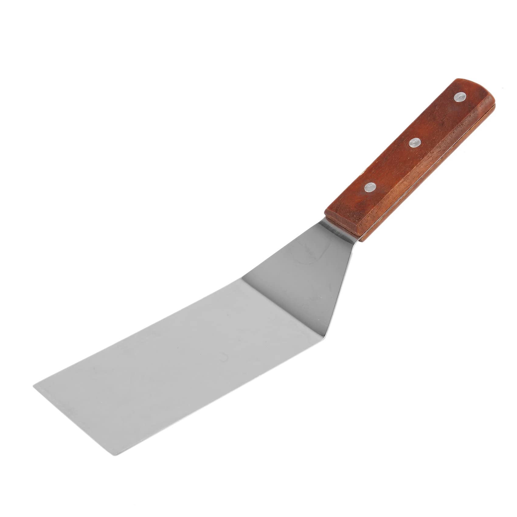 CTRLZS Stainless Steel Flat Frying Spatula with Wooden Handle Pizza Spatula Steak Frying Spatula Cooking Spatula
