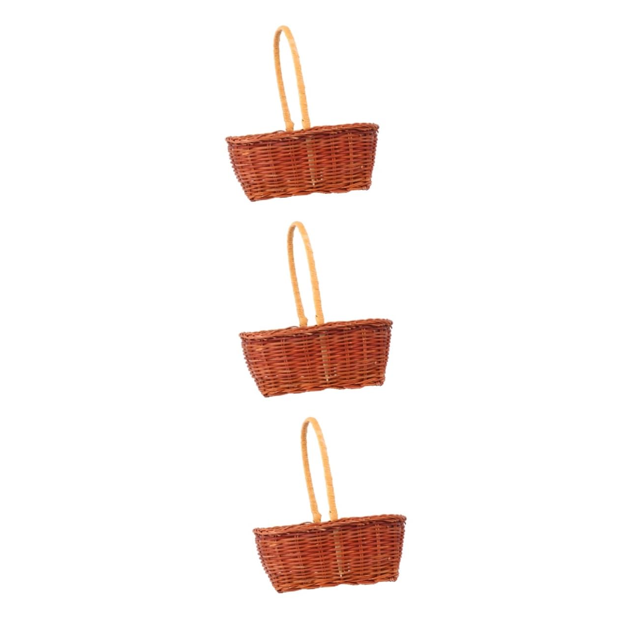 Cabilock 3st Geflochtener Minikorb Lüfter Kuppelfaserlicht Bausätze Tea-party-pillbox-derby-hut Rad Zusammenklappbar Mesh-hut Deckenprojektor Mini-hut Poker Neu Schreiben Light Brown Bambus