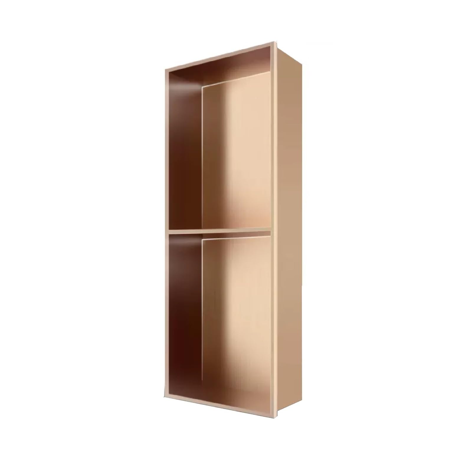 Niche de douche inox pour rangement de salle de bain moderne or rose