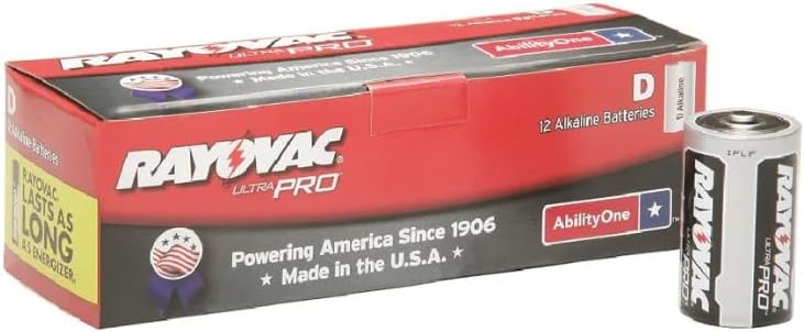 AbilityOne® - NSN8357210 - Alkaline Battery - D - 1.5V - 12/PG